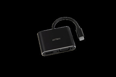 Adaptador Usb-C Hdmi Acteck Av420 + Vga Shift Plus