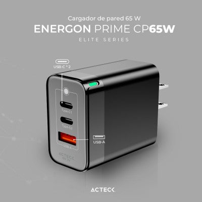 Cargador De Pared Acteck Cp65W Energon Prime Advanced Series