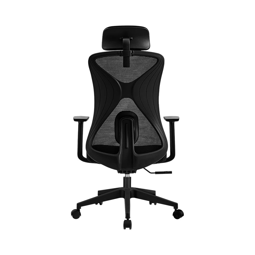 Silla Acteck Floe Pro Ec737 Elite Series De Oficina Ergonómica Ajuste Lumbar Reposa Brazos Fijo Color Negro. Ac-937238