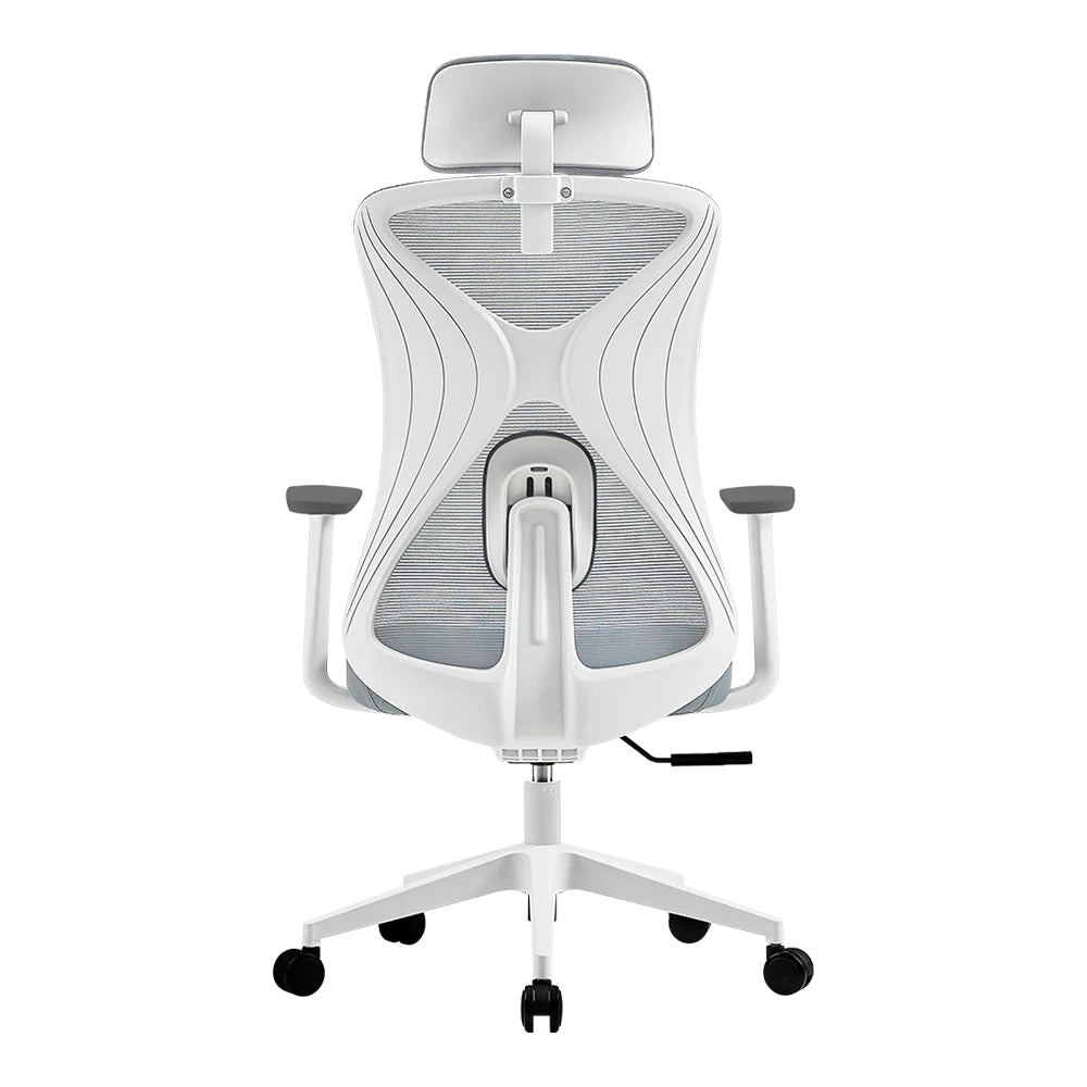 Silla Acteck Floe Pro Ec737 Elite Series De Oficina Ergonómica Ajuste Lumbar Reposa Brazos Fijo Color Blanco. Ac-937245