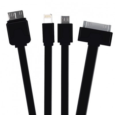 Cable Usb Multi Puntas Acteck Basics Mb-01068 Negro