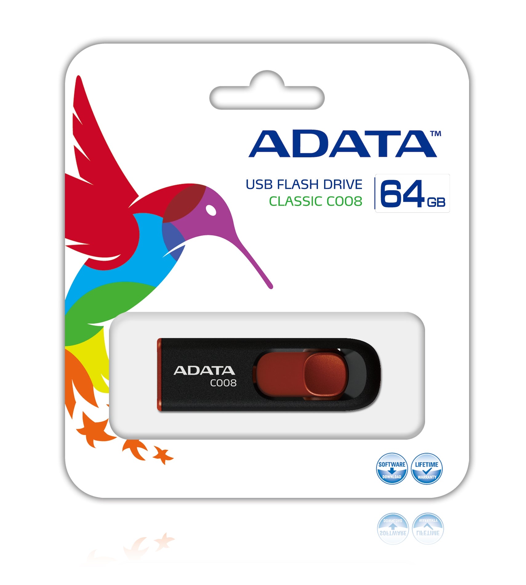 Memoria Usb Adata C008 Negro 64 Gb 2.0