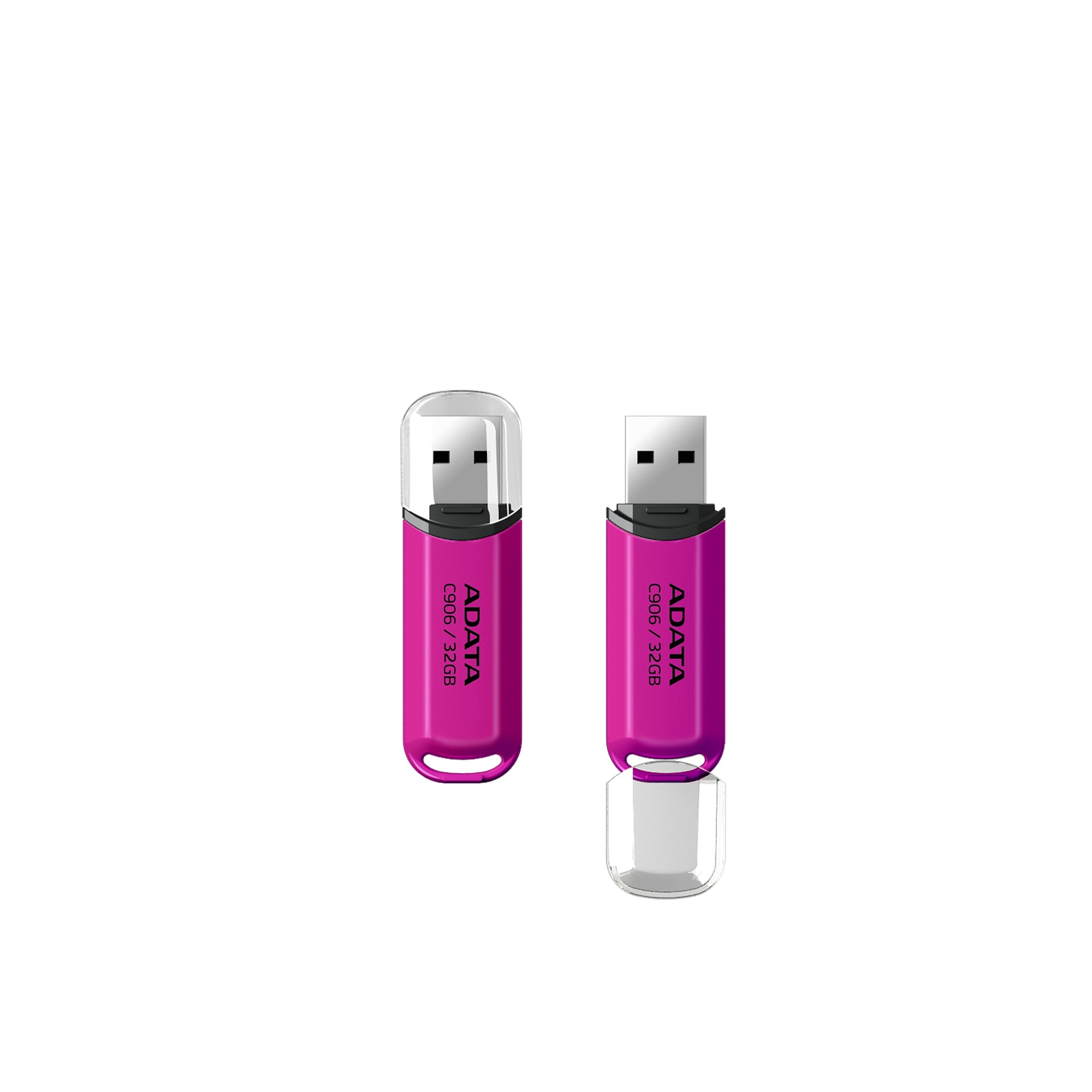 Memoria Usb Adata Ac906-32G-Rpp 2.0 De 32Gb C906 Diseño Clásico Y Compacta. Np. Color Rosa