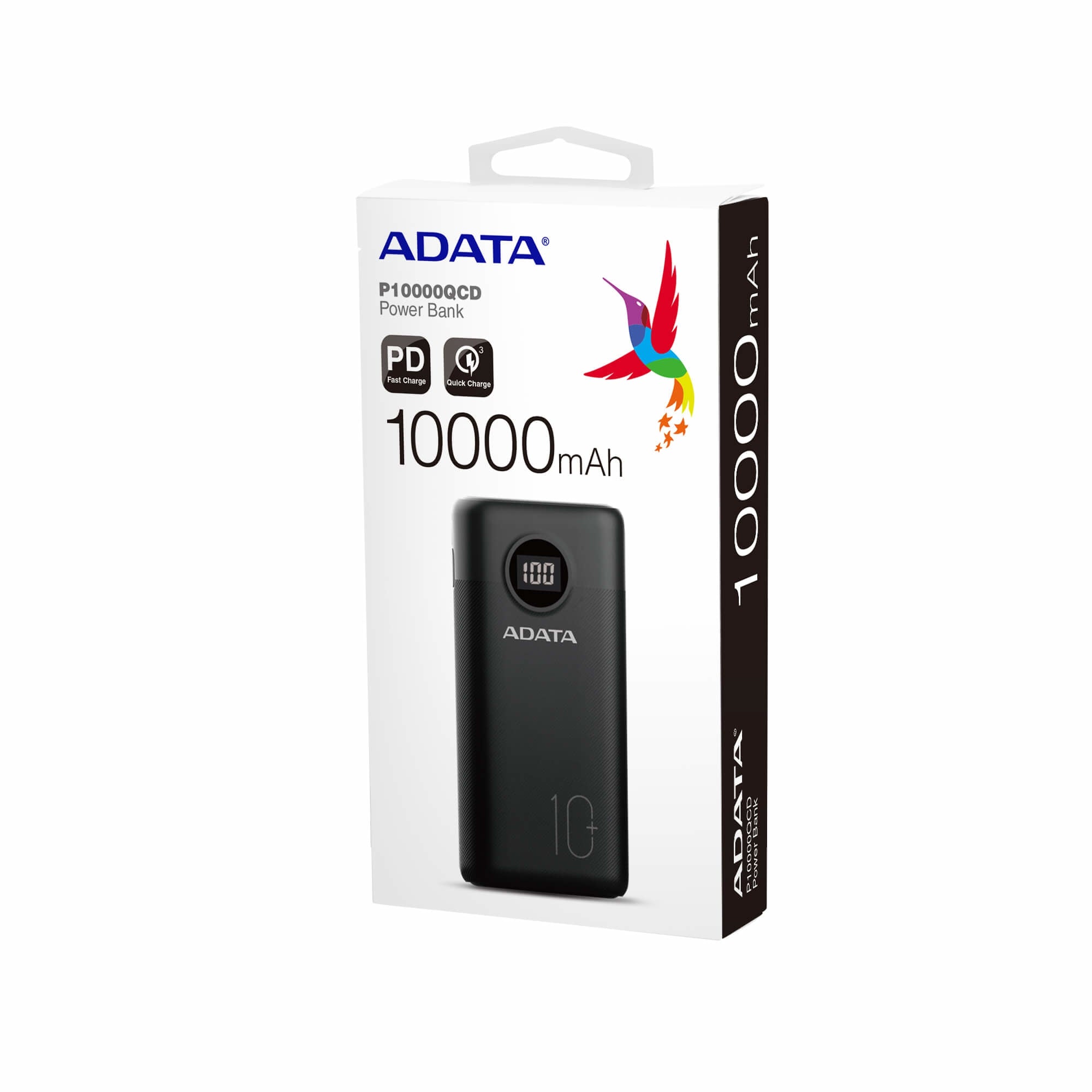 Powerbank Adata Ap10000Qcd-Dgt-Cbk Negro Mah