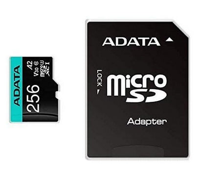 Micro Secure Digital Adata Ausdx256Gui3V30Sa2-Ra1 Mb Negro Clase 10