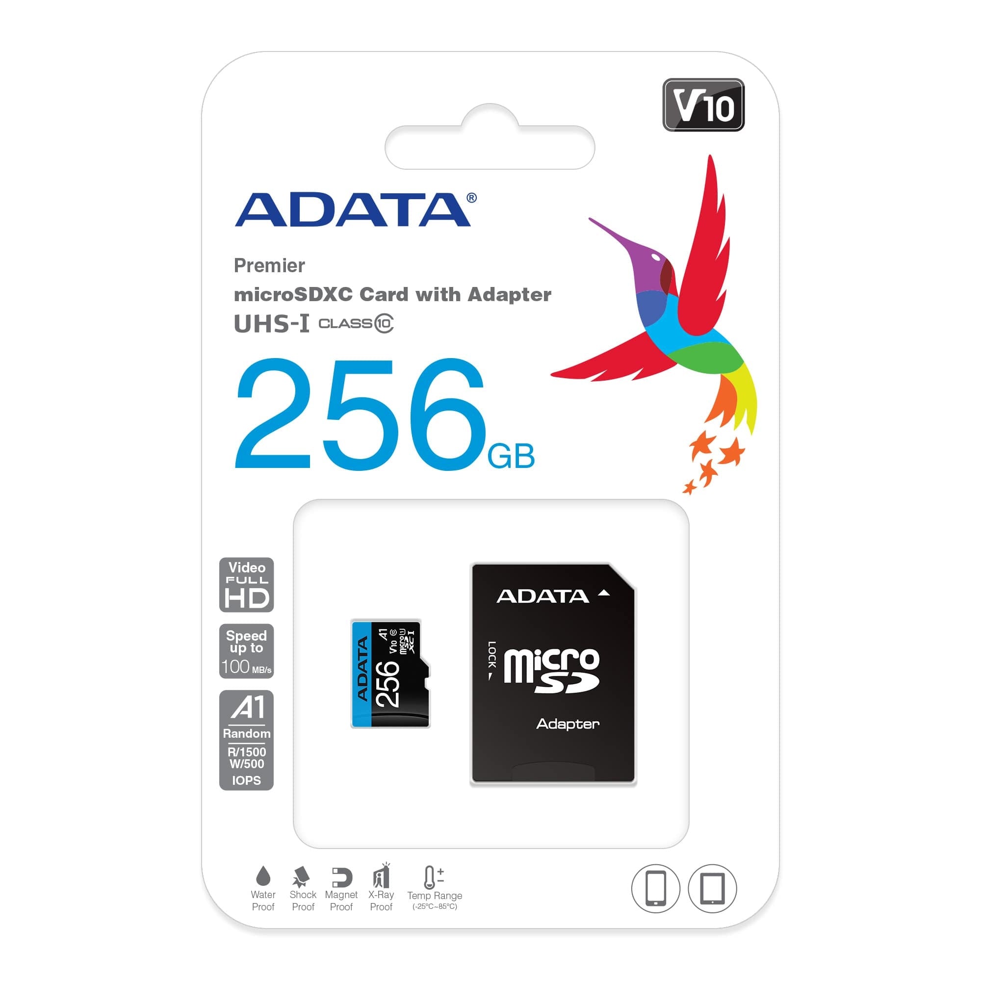 Memoria Micro Sdxc Adata 256Gb Uhs-I Cl10 A1 (Ausdx256Guicl10A1-Ra1)