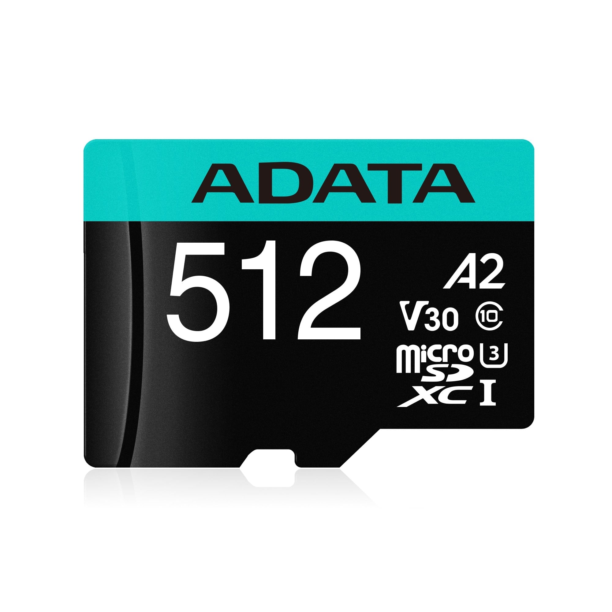 Micro Secure Digital A2 (V30) Adata Premier Pro 512 Gb 100 Mb/S 85 Negro/Verde Clase