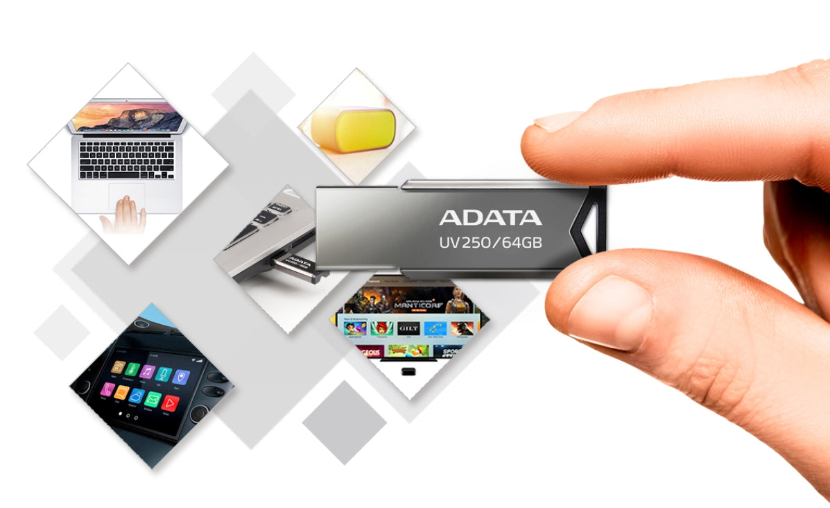 Memoria Usb 2.0 Adata Uv250 Plata 32 Gb Tipo