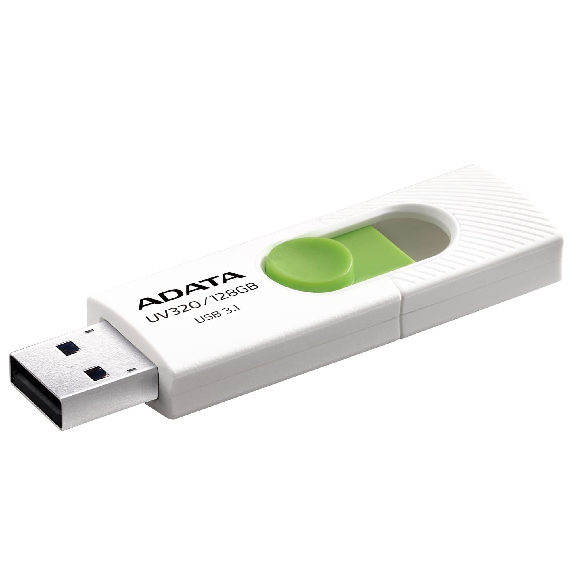 Memoria Adata 128Gb Usb 3.2 Uv320 Retractil Blanco-Verde