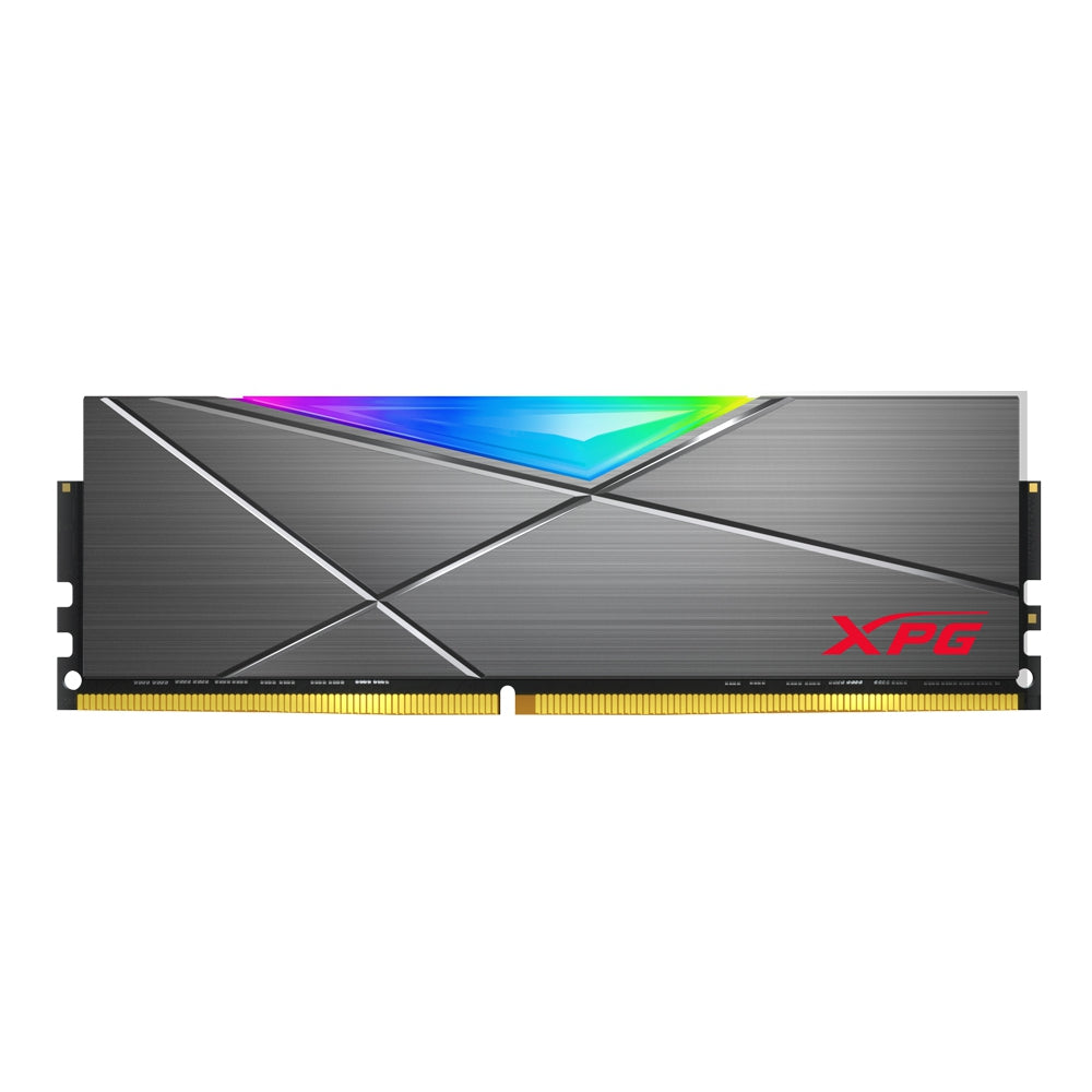 Memoria Adata Udimm Ddr4 16Gb Pc4-25600 3200Mhz Cl16 1.35V Xpg Spectrix D50 Rgb Gris Con Disipador Pc/Gamer/Alto Rendimiento