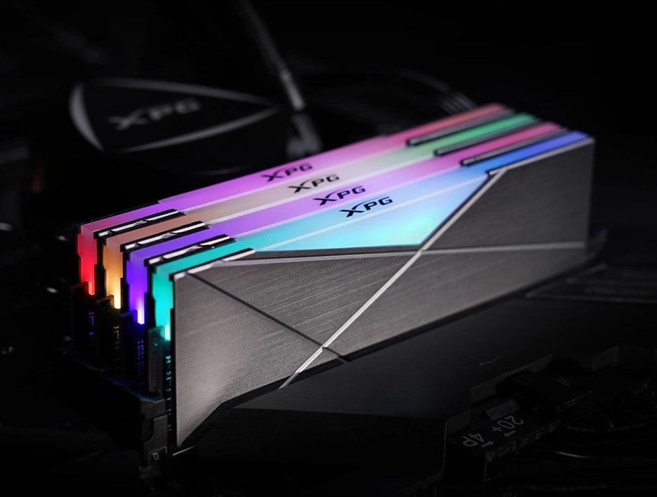 Memoria Ram Adata Spectrix D50 8 Gb Ddr4 3200 Mhz Udimm Con Iluminación Rgb. Disipador Tungsten Grey