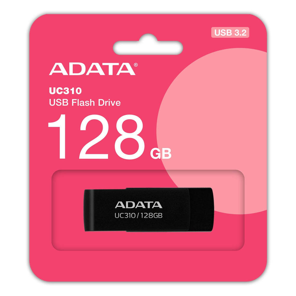 Memoria Flash Adata Uc310 128Gb Usb 3.2 Negro (Uc310-128G-Rbk)