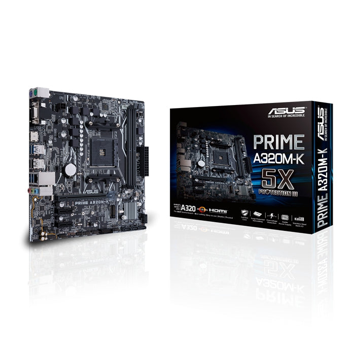 Tarjeta Madre Asus Prime A320M-K Ddr4-Sdram Gb Amd Socket Am4 Micro Atx