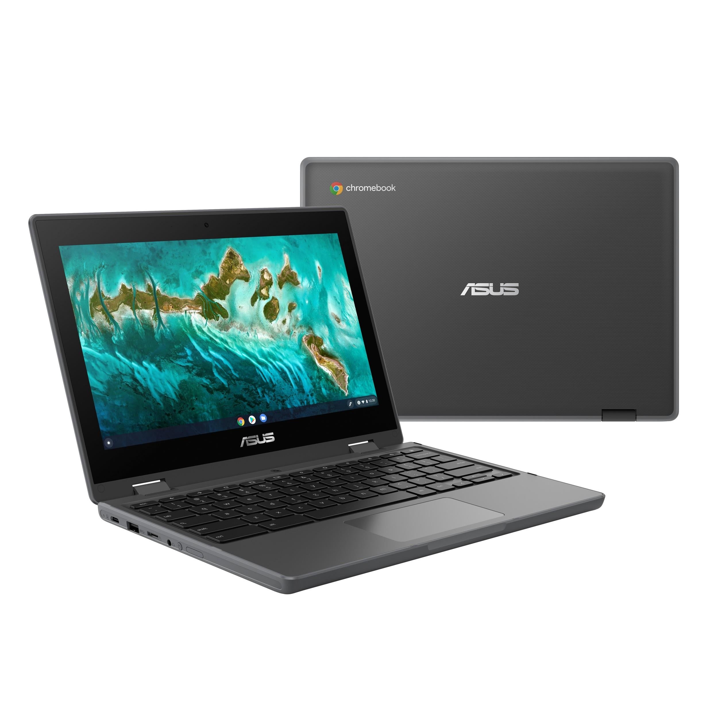 Laptop Asus Business Cr1100Fka-Cel4G64S-C1 Computadora Portátil Chromebook Flip 90Nx03E1-M002A0 Darkgrey 11.6Inchhd Touch Celeron N4500 64G Emmc