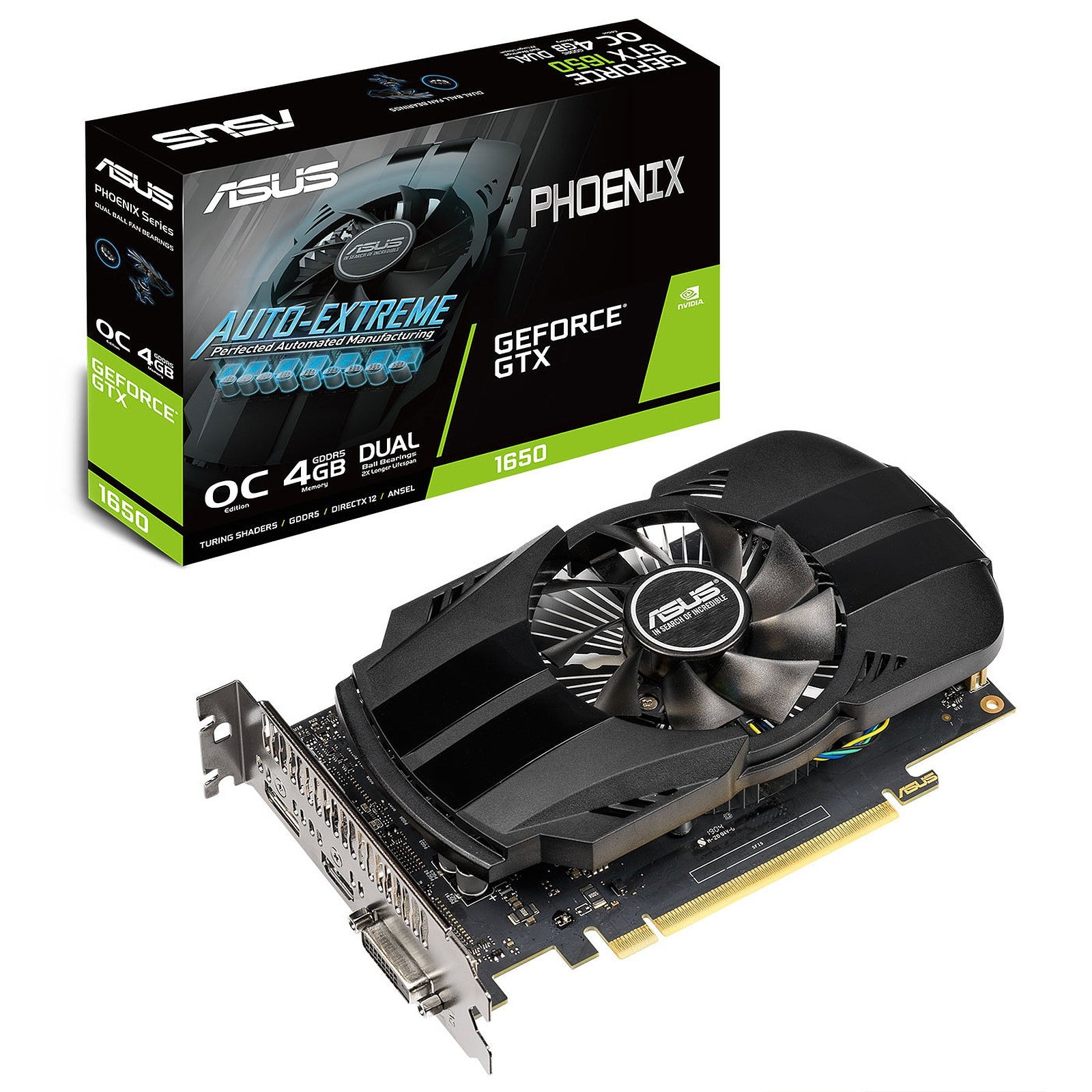 Tarjeta De Video Asus Ph-Gtx1650-O4G Gddr5 4Gb Dvi/Hdmi/Display 1.4