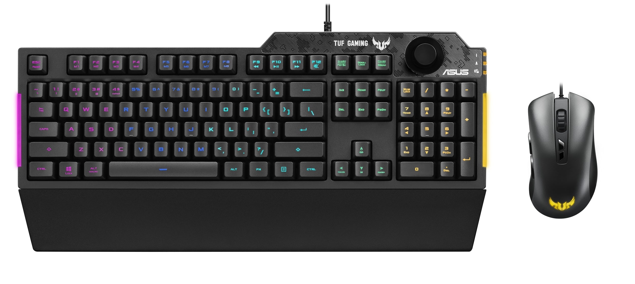 Kit De Teclado Asus Cb02 Tuf Gaming Combo/Us Usb Juego Negro