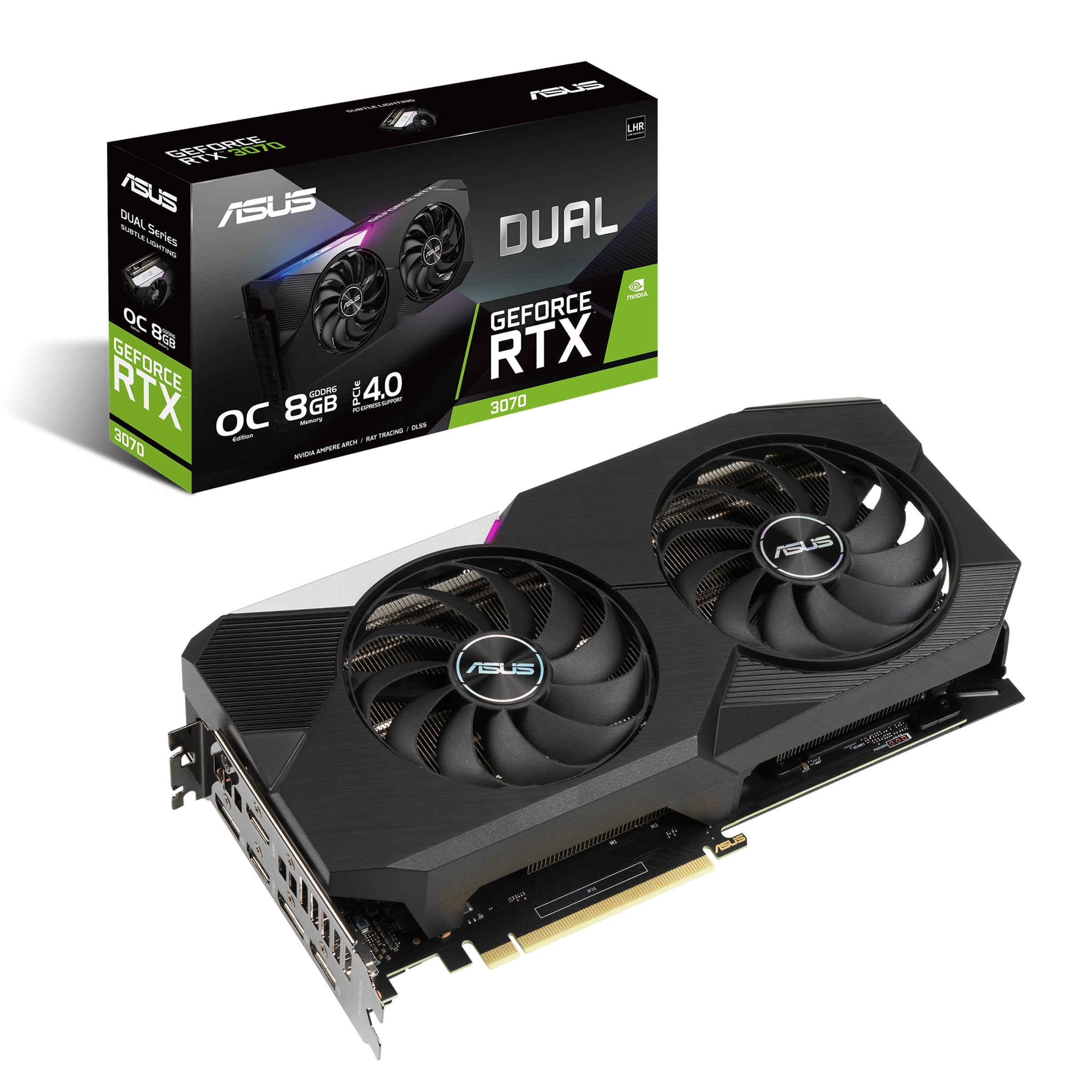 Tarjeta De Video Asus Dual-Rtx3070-O8G-V2 Nvidia Geforce Gb Gddr6 Pci Express 4.0