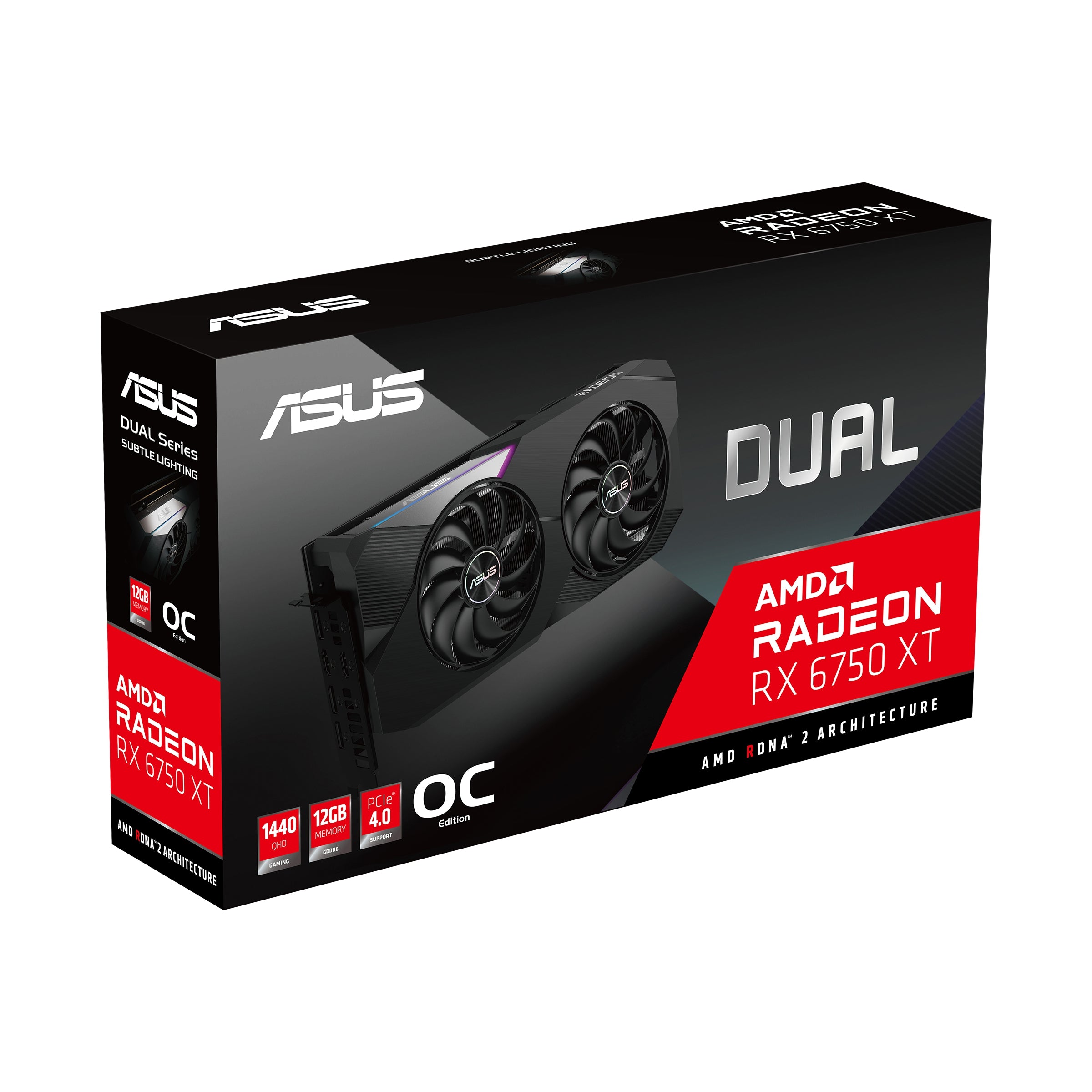 Tarjeta De Video Asus Dual-Rx6750Xt-O12G 12Gb/Hdmi/Dp