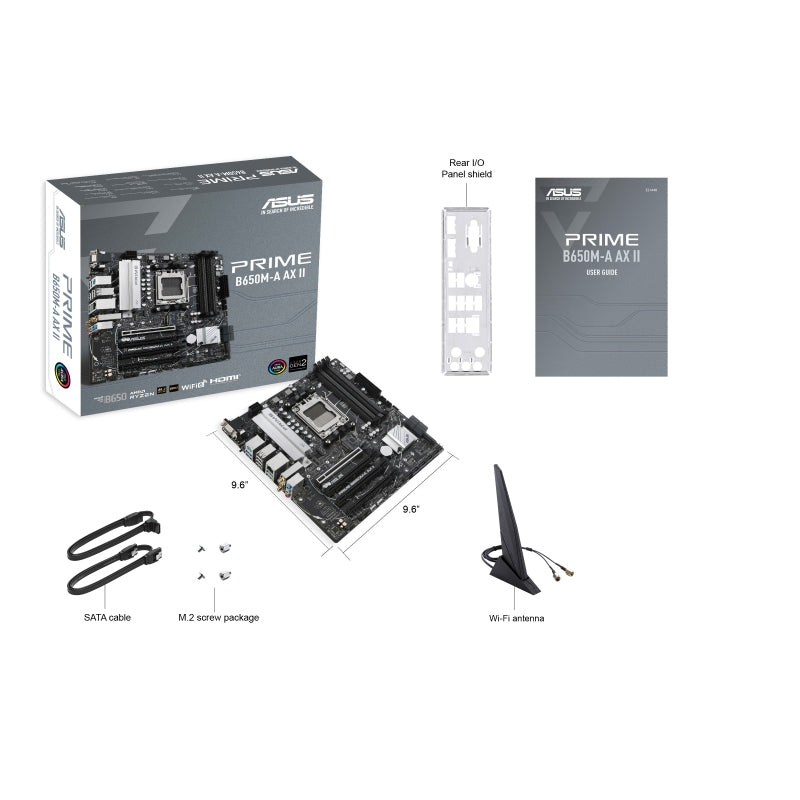 Tarjeta Madre Asus Prime B650M-A Ax Ii Am5/Ddr5/Matx/Hdmi/Dp/Vga