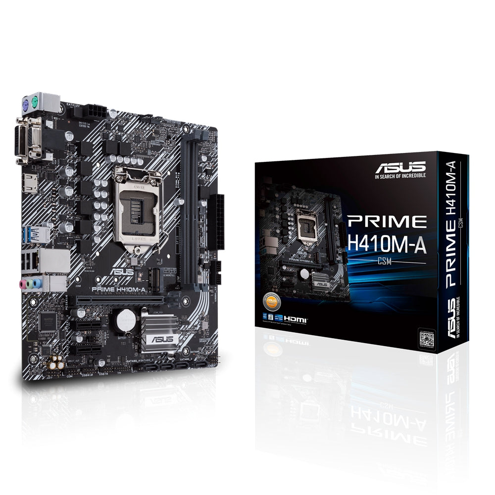 Tarjeta Madre Asus H410M-A/Csm Ddr4 64 Gb Intel Lga 1200 Micro Atx