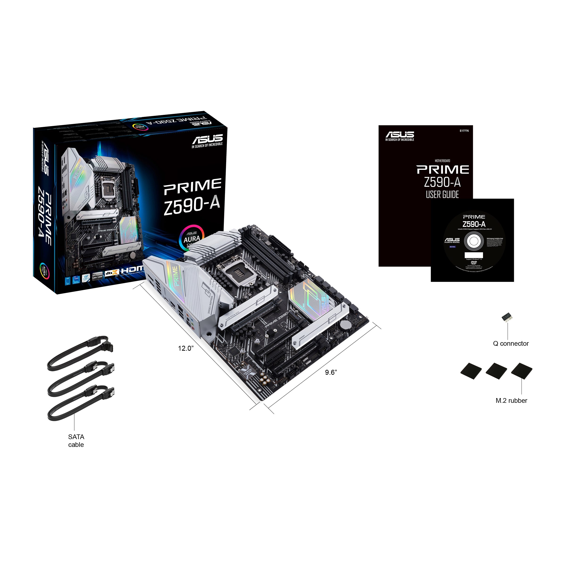 Tarjeta Madre Asus Prime Z590-A /Lga 1200/Ddr4/Aura Sync/Usb 3.2/