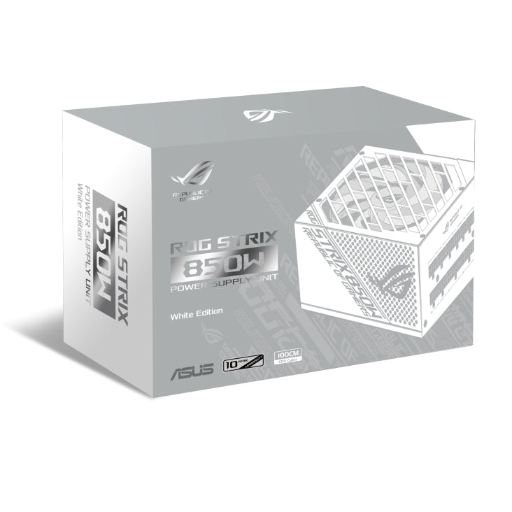 Fuente De Poder Asus Rog-Strix-850G-White Color Blanco