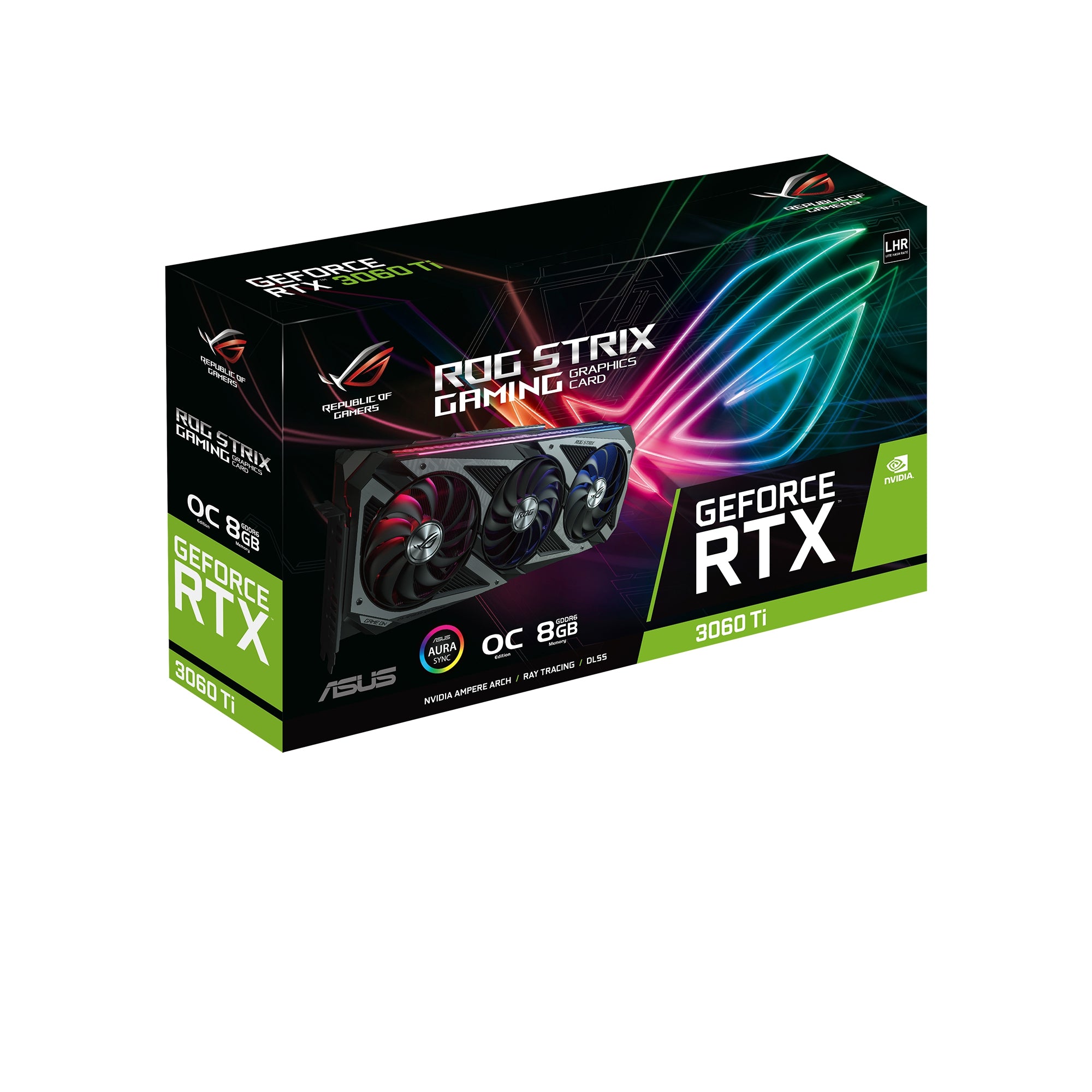 Tarjeta De Video Asus Rog-Strix-Rtx3060Ti-O8G-V2-Gaming 8Gb Gddr6/Lhr/Dp