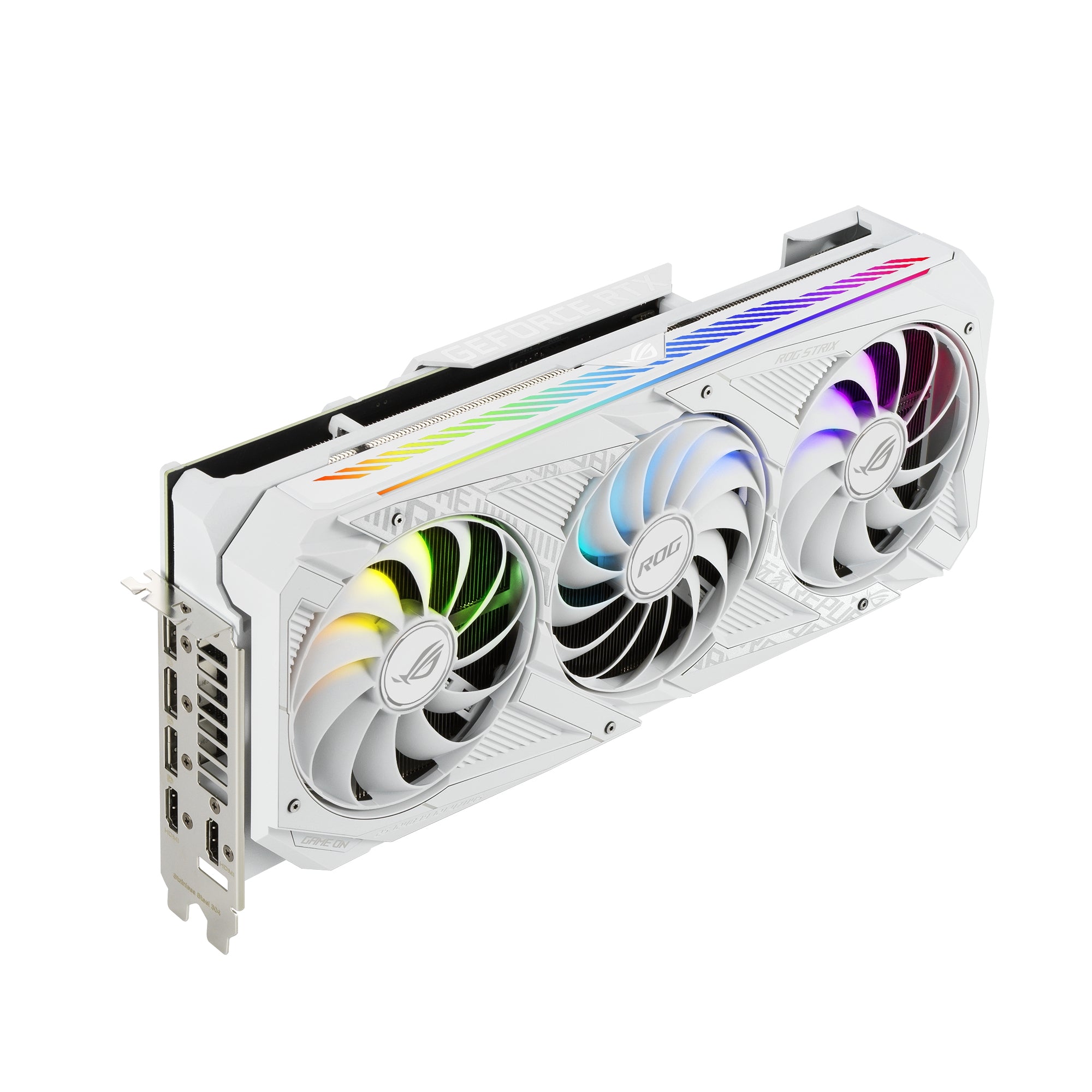 Tarjeta De Video Asus Rog-Strix-Rtx3080-O10G-White-V2 Oc 10Gb Gddr6X