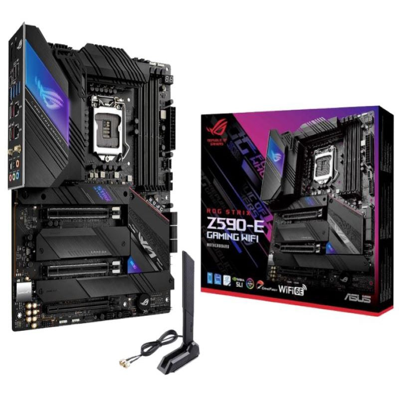 Tarjeta Madre Asus Rog Strix Z590-E Gaming Wi Fi/Lga 1200/Wi-Fi 6E