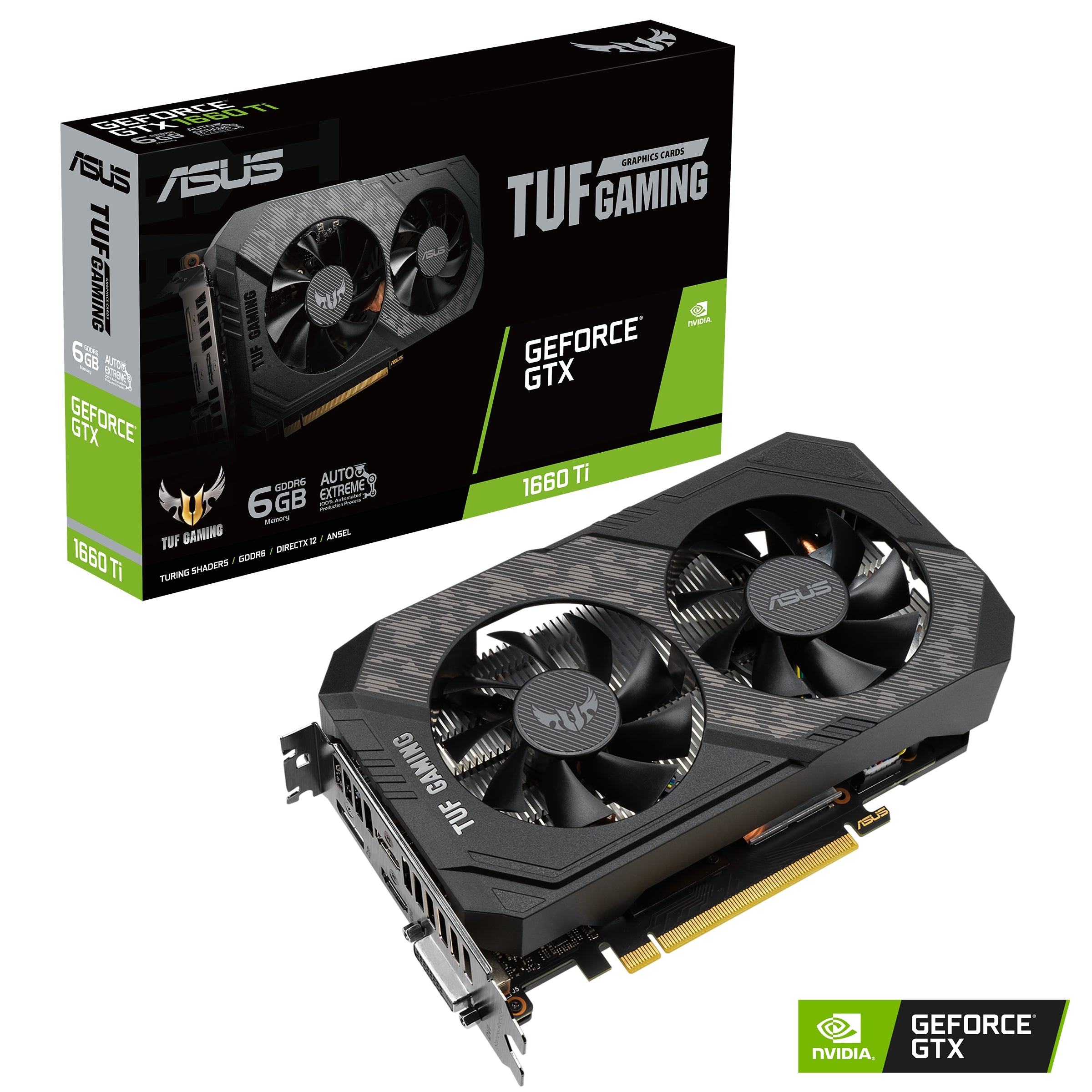 Tarjeta De Video Asus Tuf-Gtx1660Ti-6G-Evo-Gaming Nvidia Geforce Gb Gddr6 Pci Express 3.0