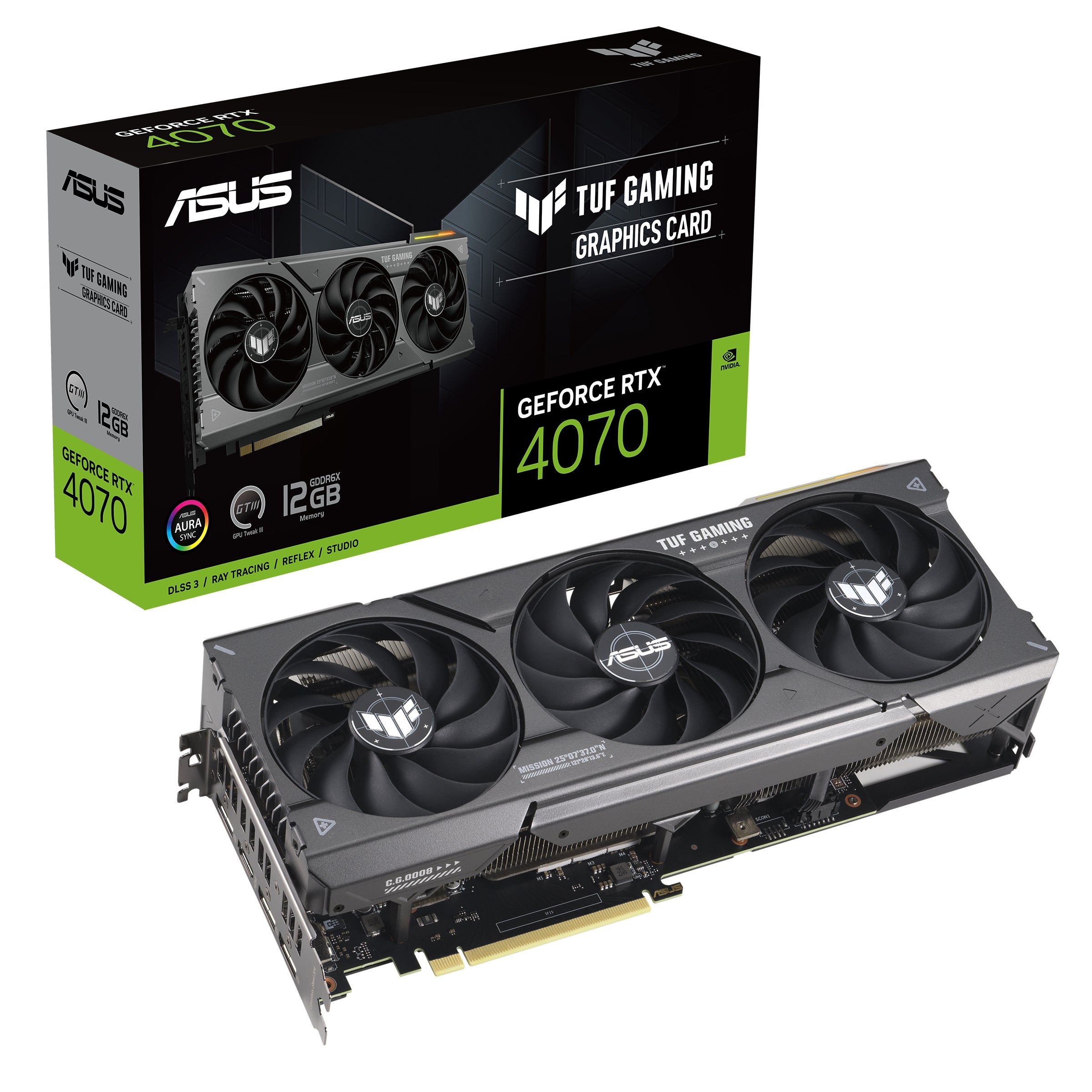 Tarjetas De Video Asus Tuf-Rtx4070-12G-Gaming