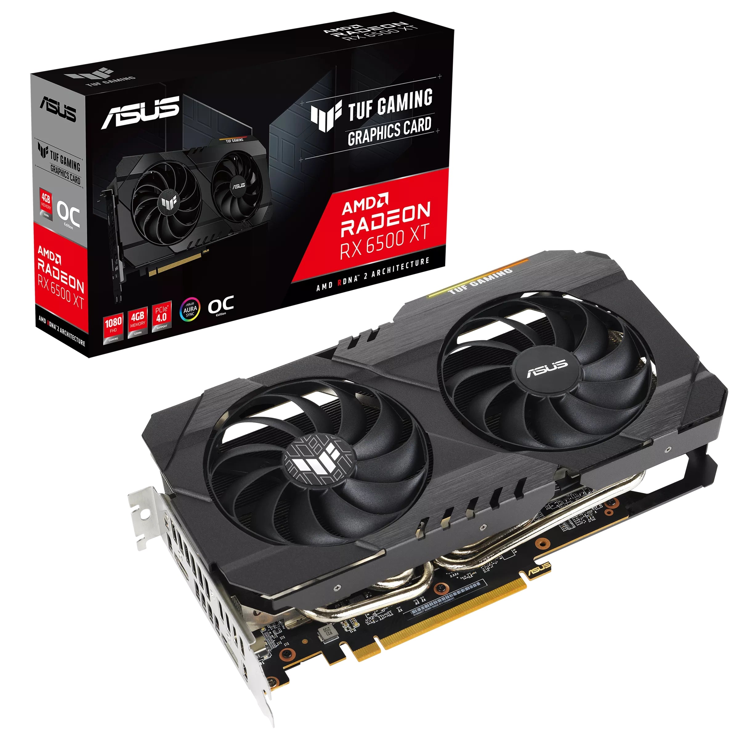 Tarjeta De Video Gaming Asus Tuf-Rx6500Xt-O4G-Gaming