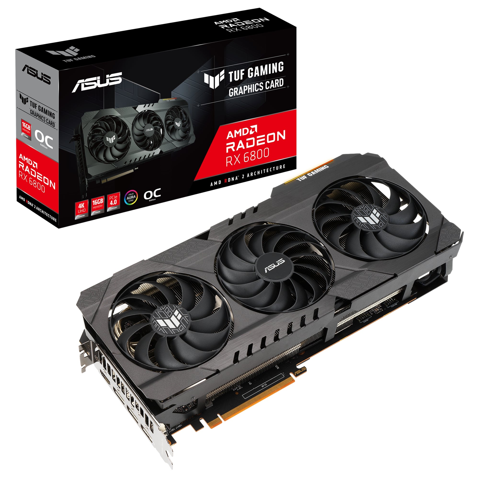 Tarjeta De Video Asus Tuf-Rx6800-O16G-Gaming 16Gb Gddr6 Hdmi/Dp