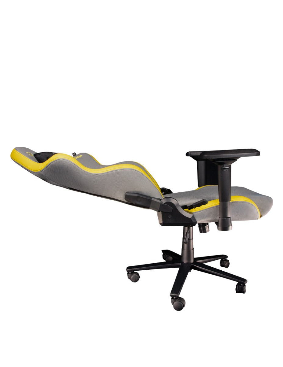 Silla Thunder Comp Dark Light Edition Balam Rush Br-932912 Gamer Tela Reclinable 90-180 Piston Clase 4 Reposabrazos 4D Dark-Light Gris/Amarillo