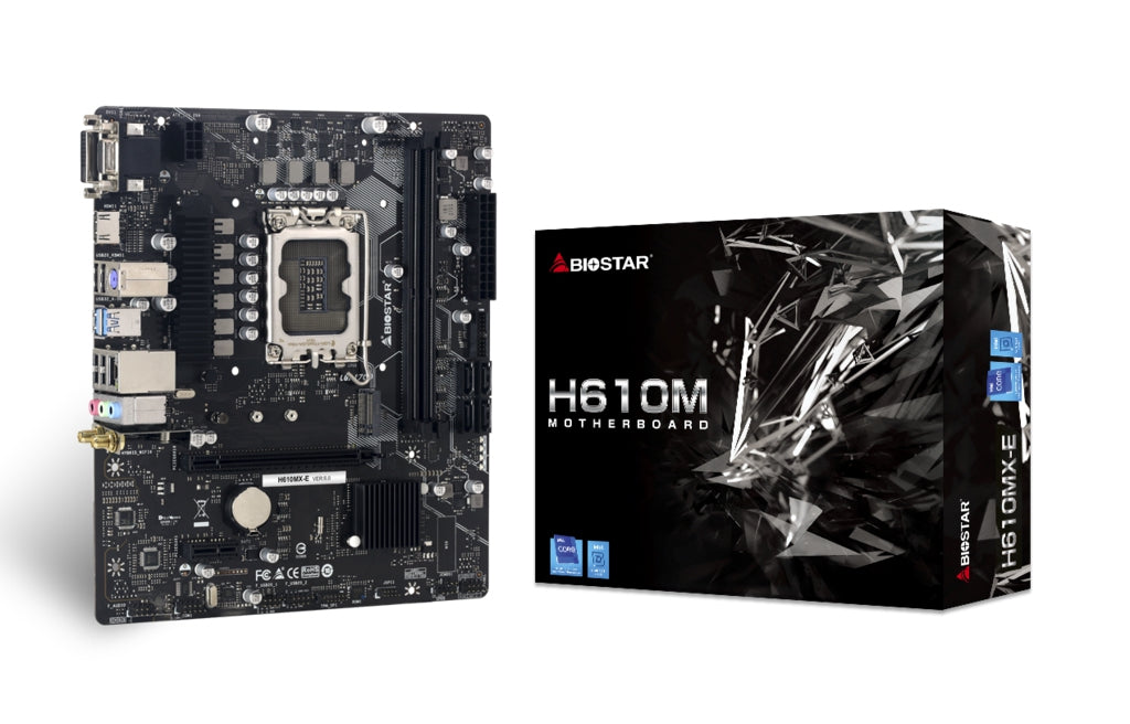 Tarjeta Madre Biostar H610Mx-E Ddr4 Hdmi M.2 Sata Pcie 4.0 12Th 1700