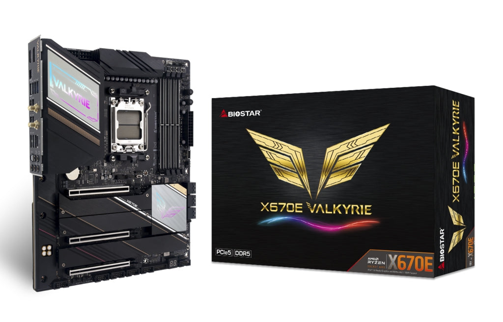 Tarjeta Madre Biostar X670E Valkyrie Ddr5 Hdmi Pcie 5.0 Amd Ryzen Am5