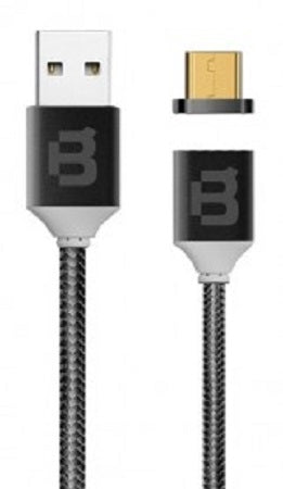 Cable Blackpcs (Ca-Magnetico) Magnetico V8 Negro 100 Cm 2A (Cablmtm-4)
