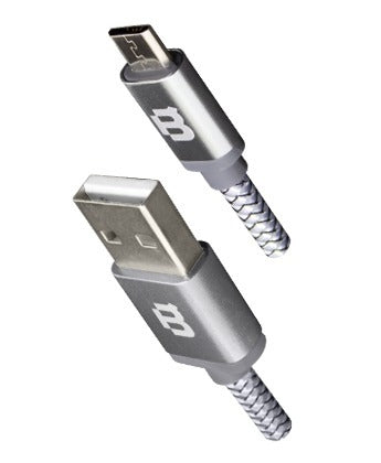 Cable Blackpcs (Ca-2M) V8 Gris 200 Cm Tejido 2.1A (Cagymt2M-3) 2