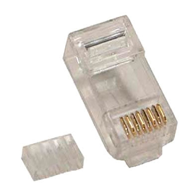 Plug Rj45 Cat6 Brobotix 101402 Paquete Con 100 Piezas Transparente Caja De Piezas.