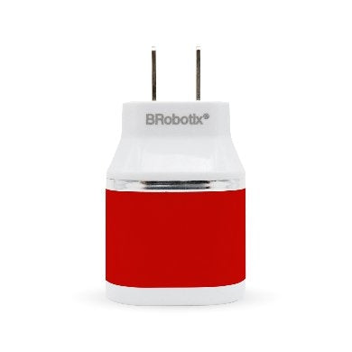 Cargador Brobotix 2 Puertos Usb 161264B Color Blanco