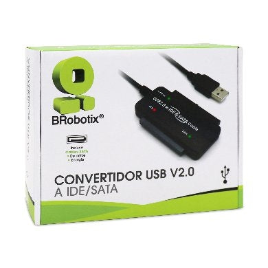 Convertidor De Usb A Ide Y Sata Brobotix 253552 Negro