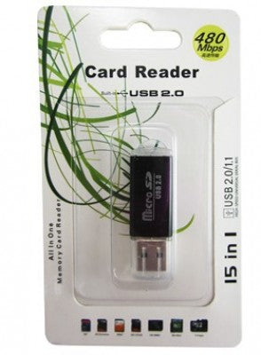 Lector De Memoria Brobotix 345673N Microsd Negro Usb 2.0