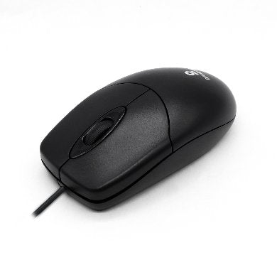 Mouse Básico Usb Brobotix 497202 Negro 3 Botones Alámbrico Óptico