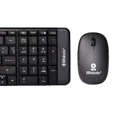 Kit Teclado Y Mouse Brobotix 6000618 Inalámbrico Compacto Español Negro 10