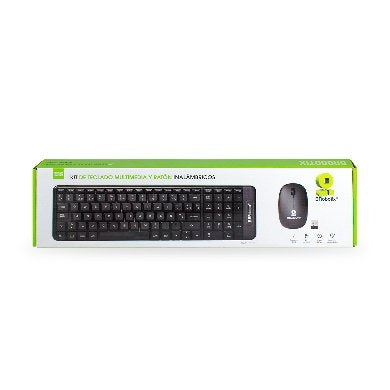 Kit Teclado Y Mouse Brobotix 6000618 Inalámbrico Compacto Español Negro 10