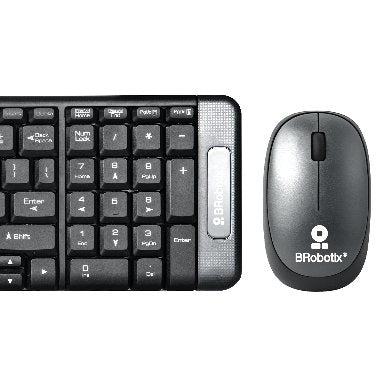 Kit Teclado Y Mouse Brobotix 6000625 Inalámbrico Compacto Español Negro/Gris 10