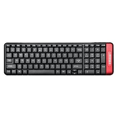 Kit Teclado Y Mouse Brobotix 6000632 Inalámbrico Compacto Español Negro/Rojo 10