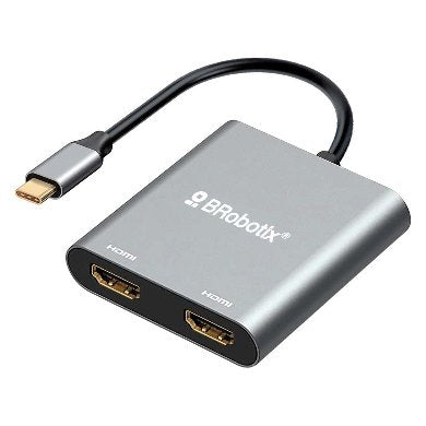 Docking Brobotix 6001653 2 En 1: Usb V3.0 Tipo C A Hdmi X2 (6001653)