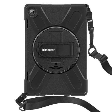 Funda Para Tablet Brobotix 6005200 Protector C/Correa Uso Rudo Giro 360º P/Lenovo M10 10.1 C/Mica 3Rd Tb-328Fu/Tb-328Xu