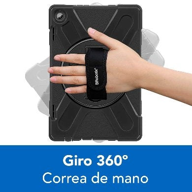 Funda Para Tablet Brobotix 6005200 Protector C/Correa Uso Rudo Giro 360º P/Lenovo M10 10.1 C/Mica 3Rd Tb-328Fu/Tb-328Xu